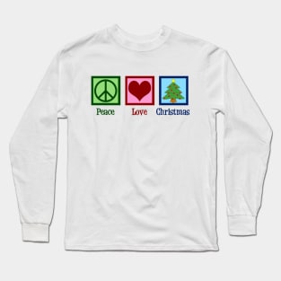 Peace Love Christmas Long Sleeve T-Shirt